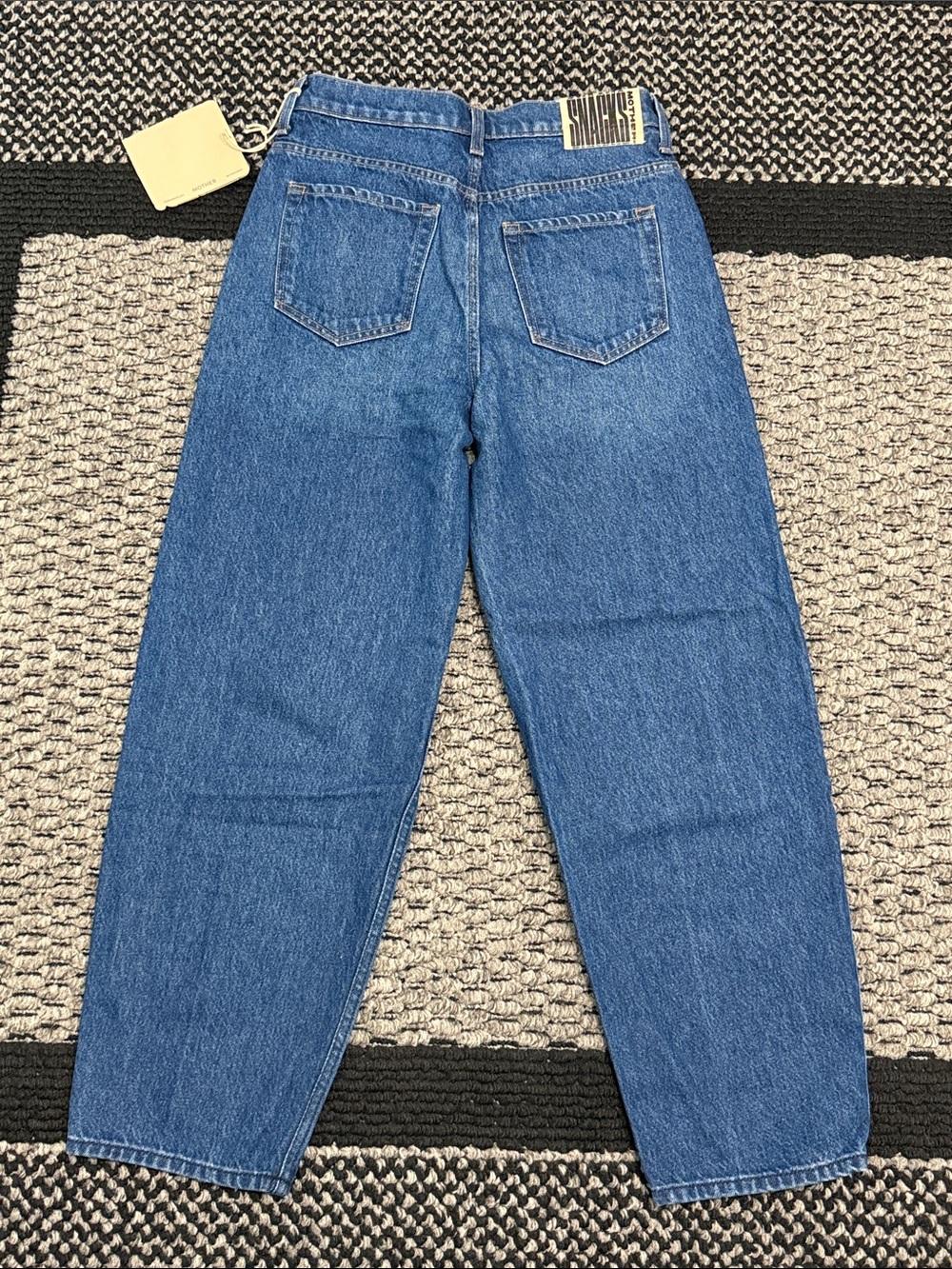 Mother SNACKS The Peeler Ankle High-Rise Barrel Leg Premium Balloon Denim Jeans - Picture 2 of 10